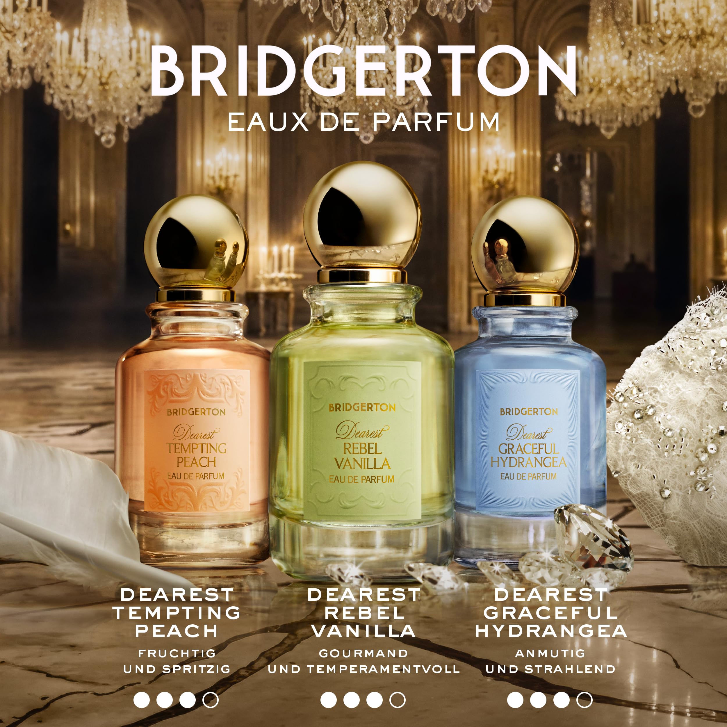 Bridgerton Dearest Rebel Vanilla Eau de Parfum – Ambriertes Parfüm für Damen – Mit Jasmin, Rose & Vanille – Langanhaltender Duft, 50ml