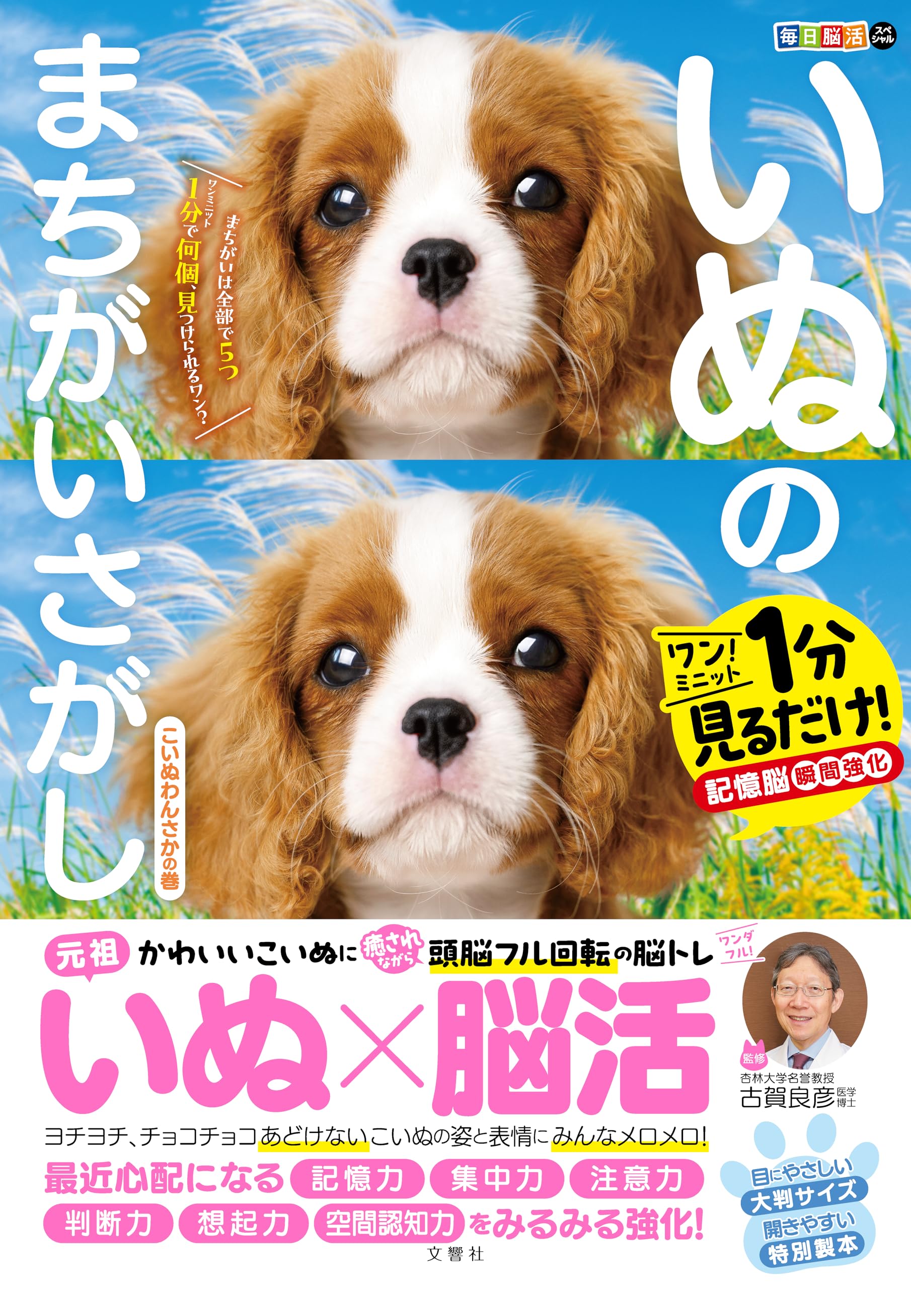 毎日脳活スペシャル いぬのまちがいさがし こいぬわんさかの巻