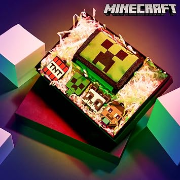 Minecraft Kids Wallets for Boys with Card Slots & Zip Coin Pocket & Keyrings, Official Merchandise Gifts for Kids