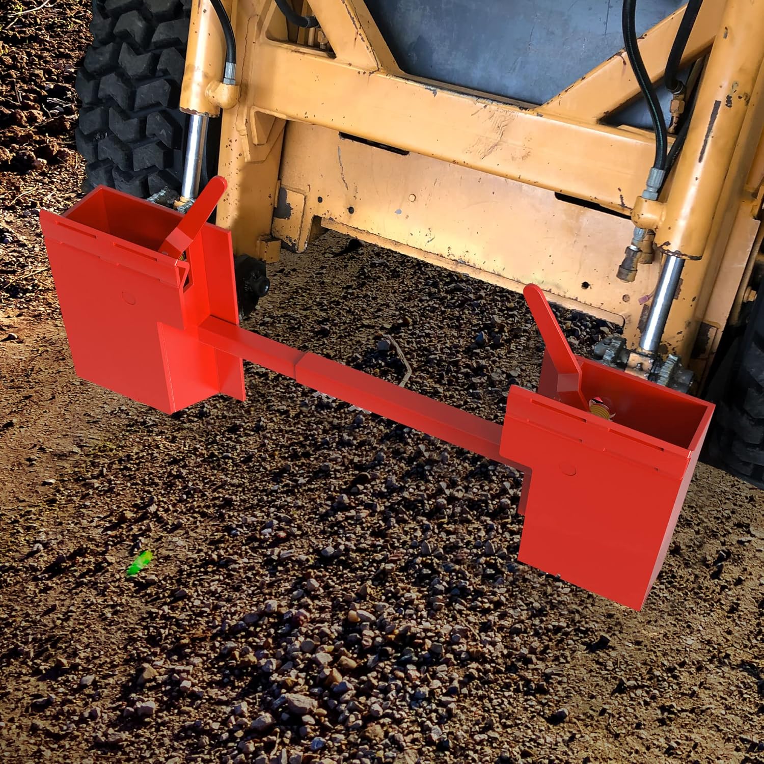 YITAMOTOR Skid Steer Quick Attach Adapter Universal Attachment Plate Quick Tach Conversion Adapter Mount Compatible for Kubota Bobcat