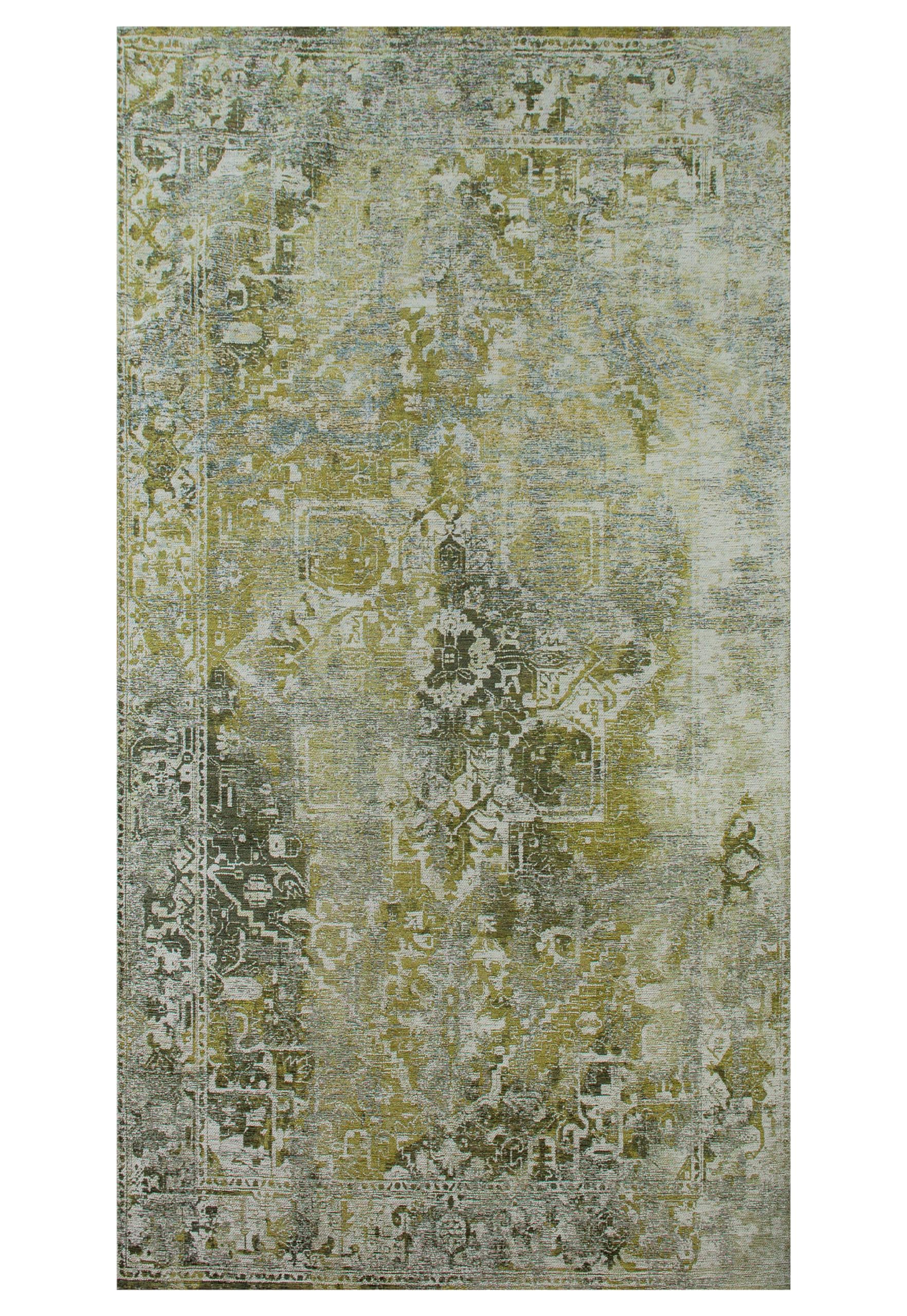 BENEFFITO Tapis - Collection Heris Olive - Tapis - Vert - 80 x 150 cm
