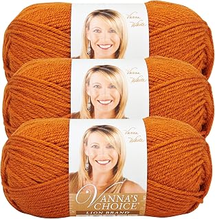 Lion Brand Vanna's Choice Yarn (3-Pack) Rust 860-135