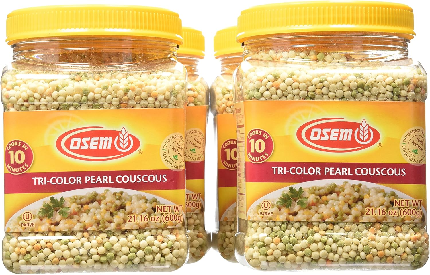 Osem Tri-Color Pearl Couscous, 21.16 Ounce (Pack of 4)