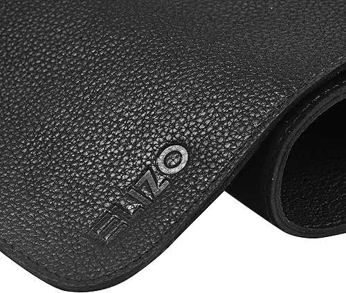 Miniatura 8 de Almohadilla de escritorio de cuero para escritorio, tapete grande de cuero para escritorio, 32 x 16 pulgadas, tapete de escritorio de cuero genuino