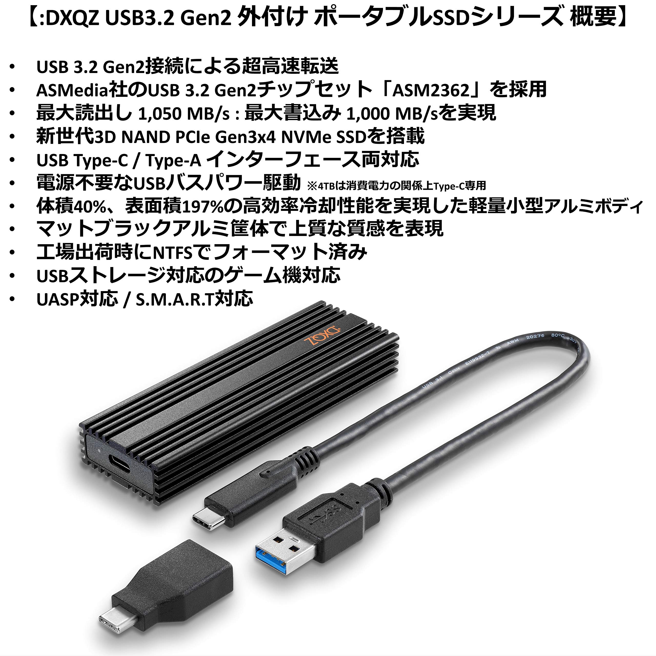 Amazon | Dadandall Inc. DDSS004T01BK :DXQZ USB3.2 Gen2