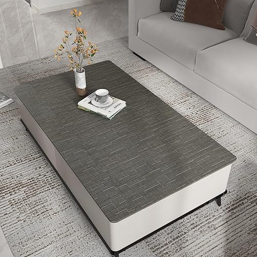 Miniatura 2 de CHIHUT Papel tapiz de color gris para despegar y pegar de 17.7 x 100 pulgadas, papel de contacto de lino texturizado de lino gris para sala de