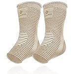 Benmarck Achilles Tendon Support Brace, Plantar Fasciitis Sock, Ankle Compression Sleeve For Running, Tendonitis and Flat Feet Relief (Natural Beige, Unisize)