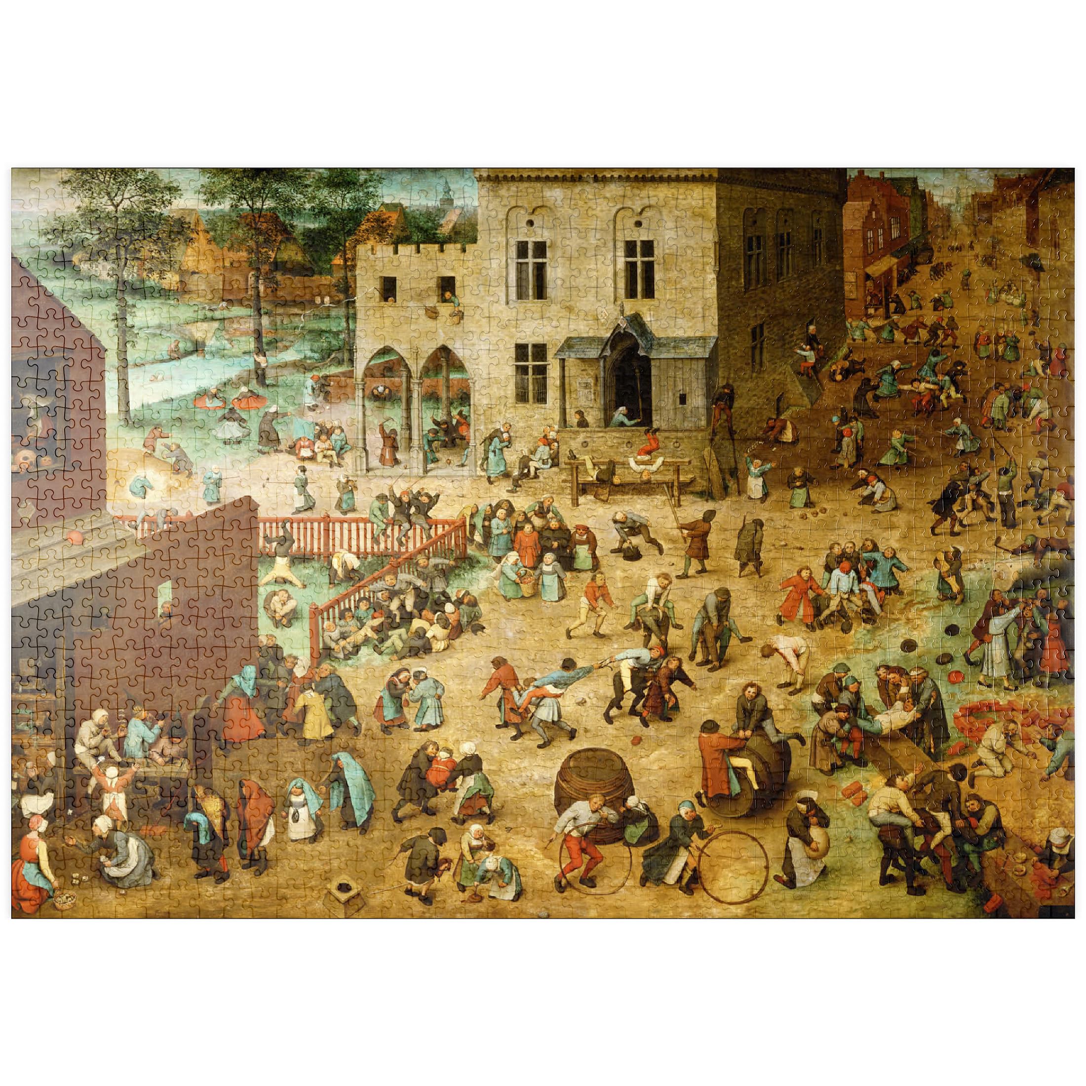 Children's Games, 1560, By Pieter Bruegel The Elder - Premium 1000 pieces Puzzle - MyPuzzle special collection from pyornis