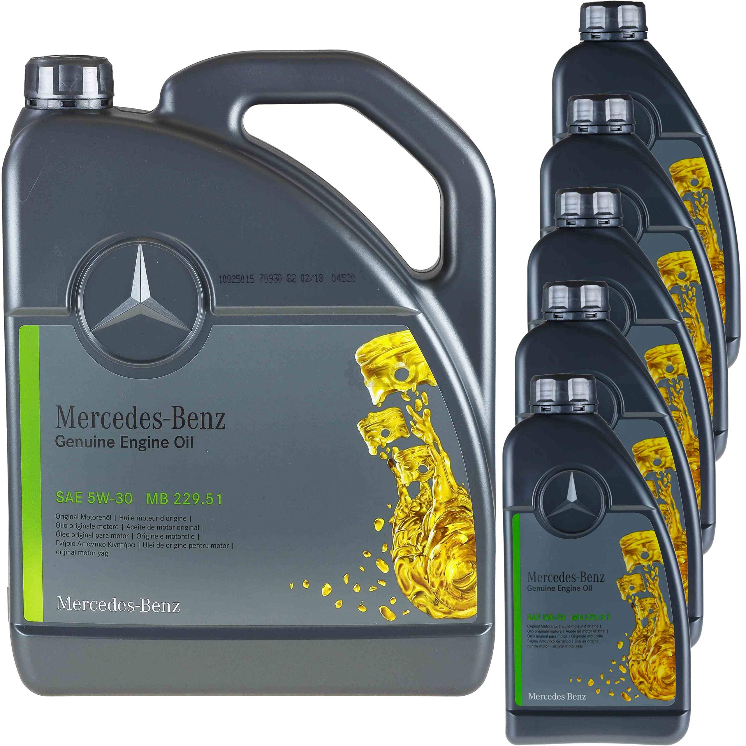 Olio motore sintetico originale per auto 5W-30 MB (229.51) 10 litri