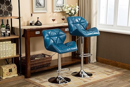 Miniatura 43 de Roundhill Furniture PC190BK Glasgow taburetes de bar con altura ajustable, Metal, gris Gris,Negro