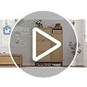 GarveeHome Shoe Cabinet Rattan with 3 Flip Drawers and 4-Tier Shoe Storage Cabinet, Freestanding Shoe Organizer with Adjustable Shelves for Entryway, Closet, Hallway (White)