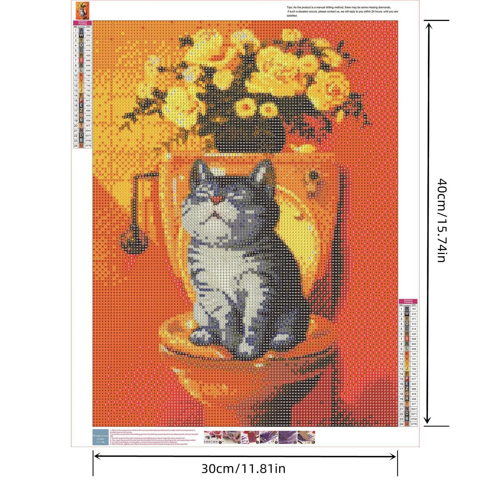 YSCOLOR Peinture Diamant Motif Chien Berger Allemand à Faire Soi-même - Mosaïque Ronde - Art - Broderie - Kit De Décoration D'intérieur - Cadeau 30 X 40 Cm - N° 426