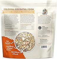 Vista 5 de Dr. Harvey's Mezcla de cacatúa colosal, comida diaria totalmente natural para cacatúas (4 libras)