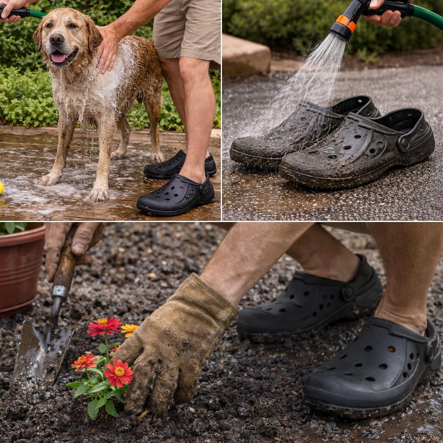 Alpine Swiss Mens Clogs Lightweight Slip On Mules Water Sandals Comfort Gardening Shoes - Image 4