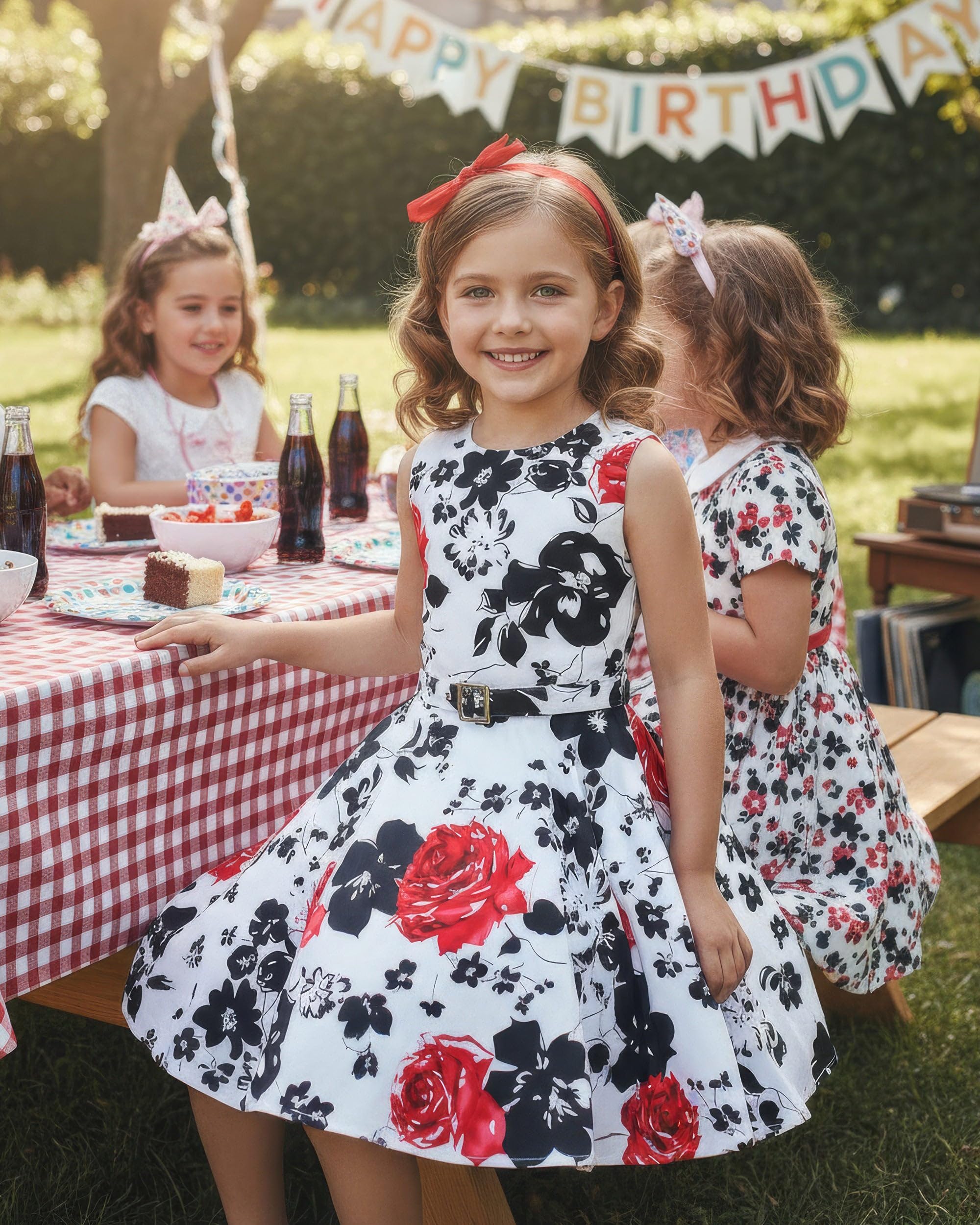 BlackButterfly Kinder 'Audrey' Vintage Kleid im 50er-Jahre-Stil