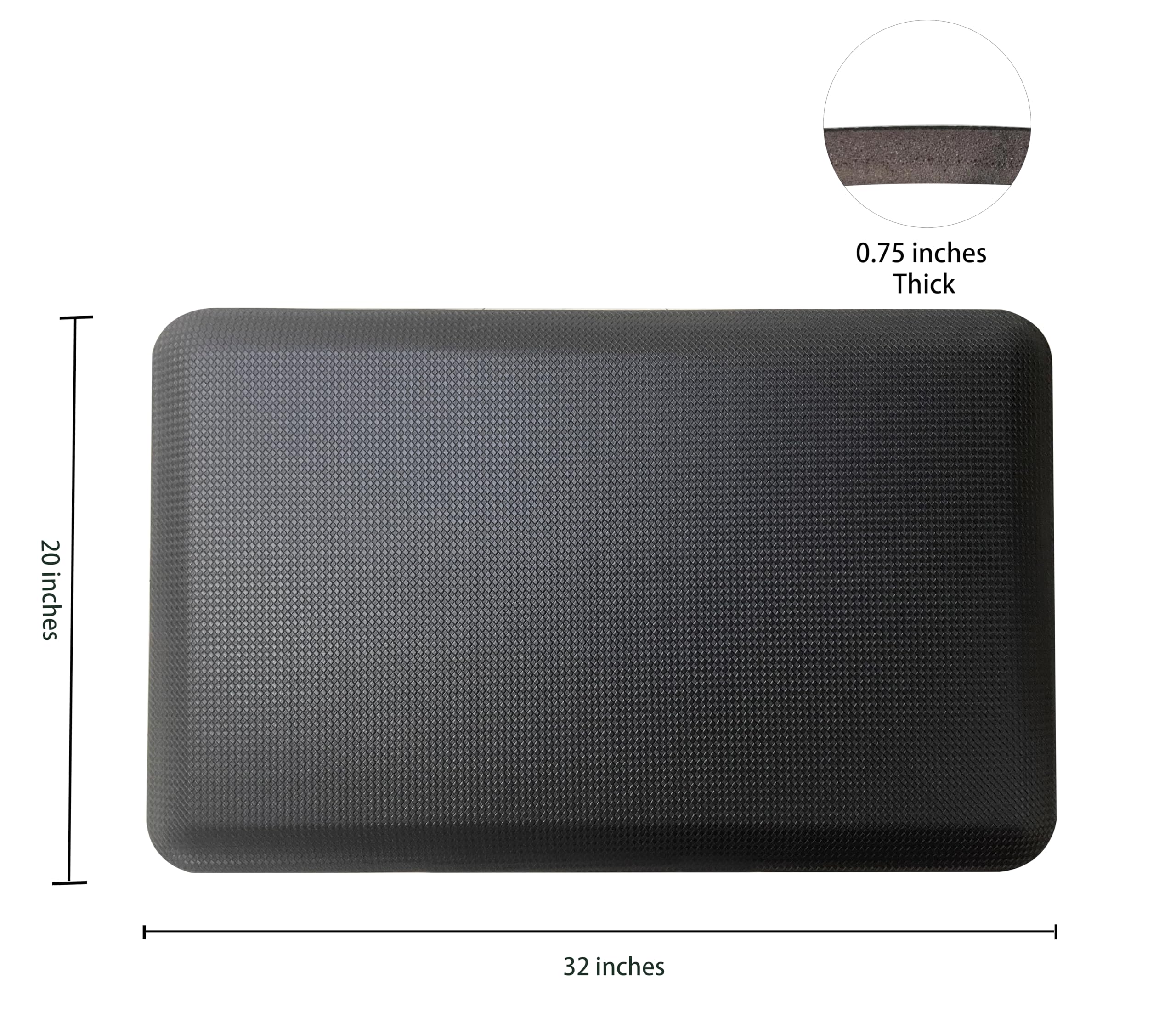 Rocelco Anti Fatigue Standing Floor Mat, 30