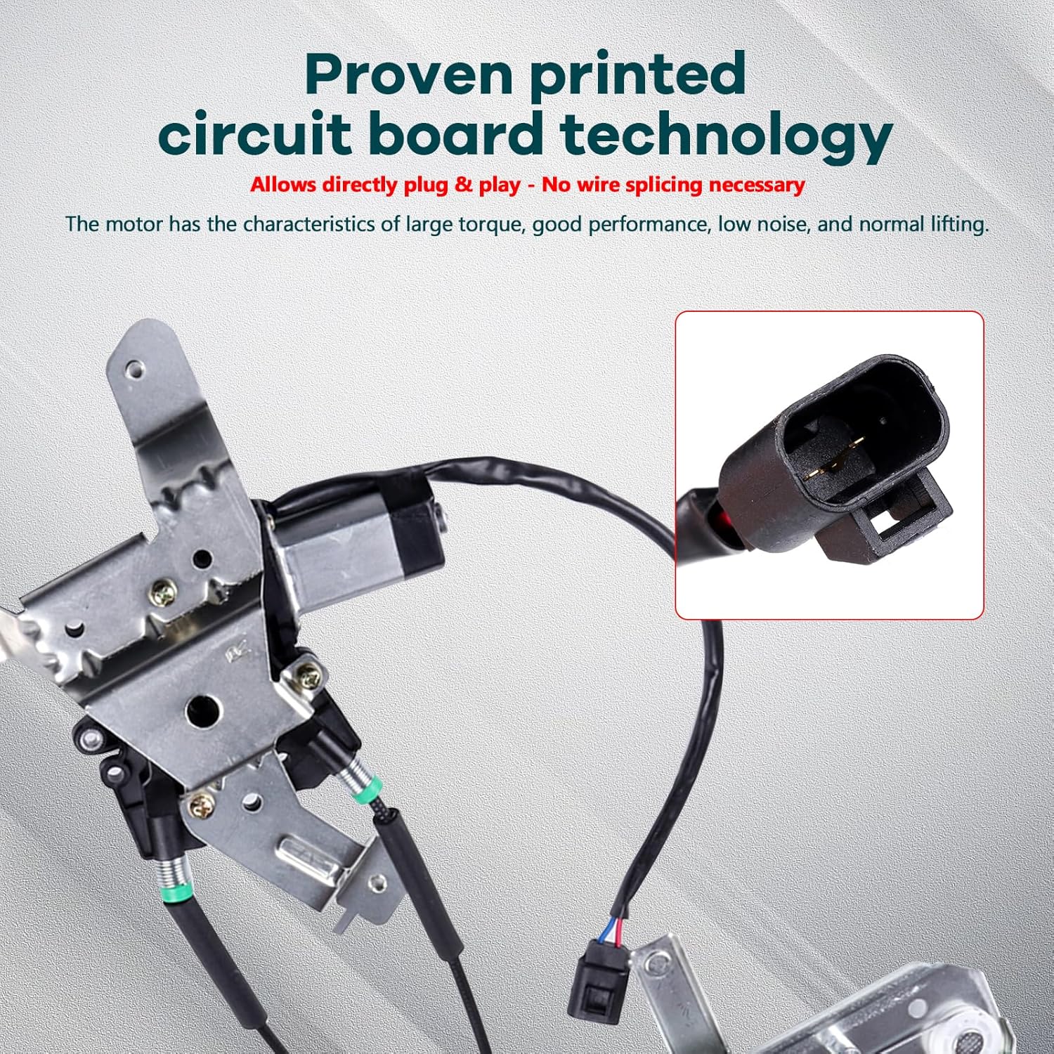 FINDAUTO Power Window Regulator Rear Right Passenger Side fit for 2002-2006 for Cadillac Escalade 748-229 Window Regulator and Motor Assembly with Motor