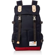 Machiavellik 3120-10108 TRUCKS DOUBLE BELT PMD MIX DAYPACK Backpack, 13-Inch Laptop Storage, Dark Navy/Red