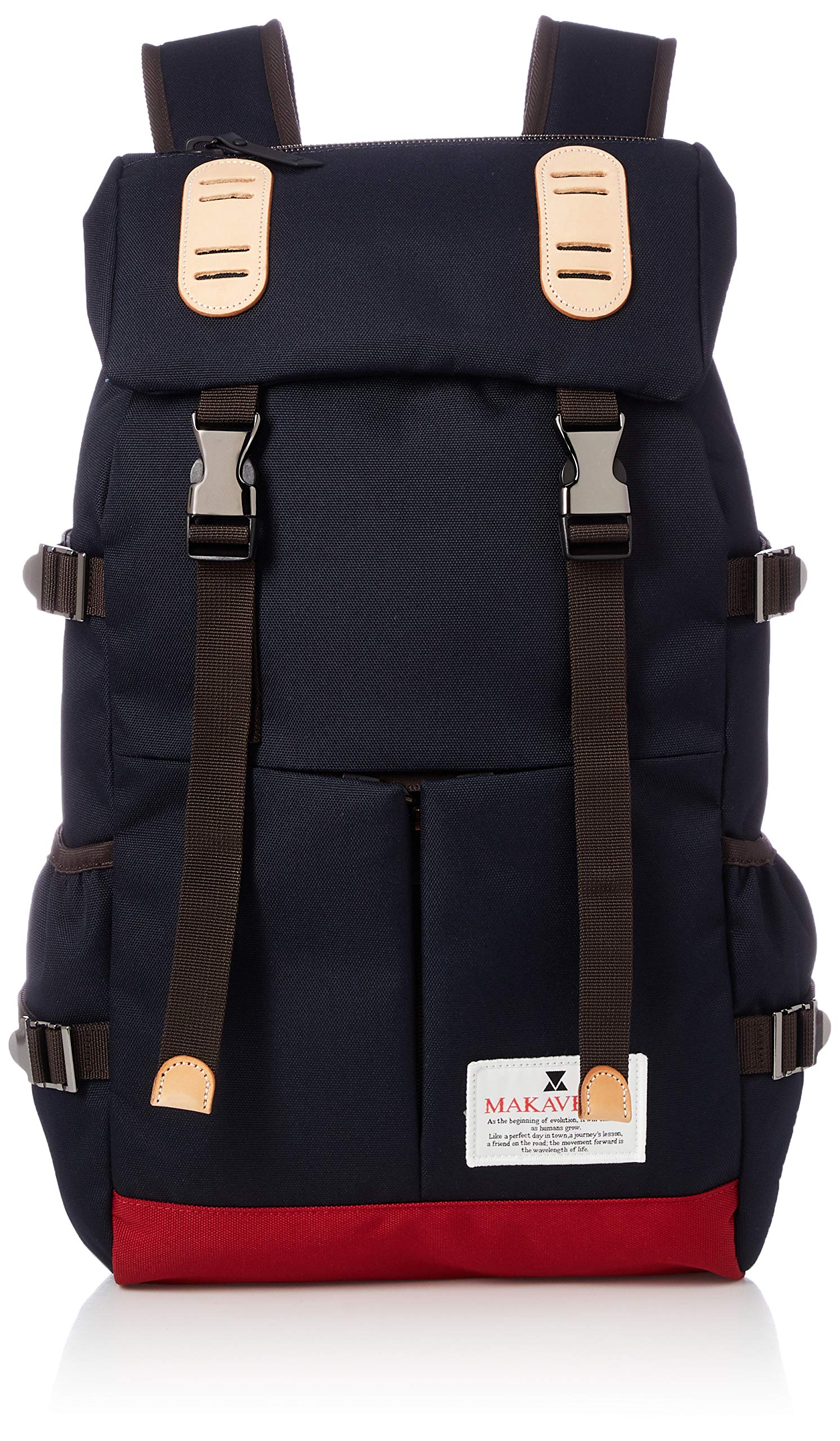 [マキャベリック]リュック TRUCKS DOUBLE BELT PMD MIX DAYPACK D.NV/RED (941)