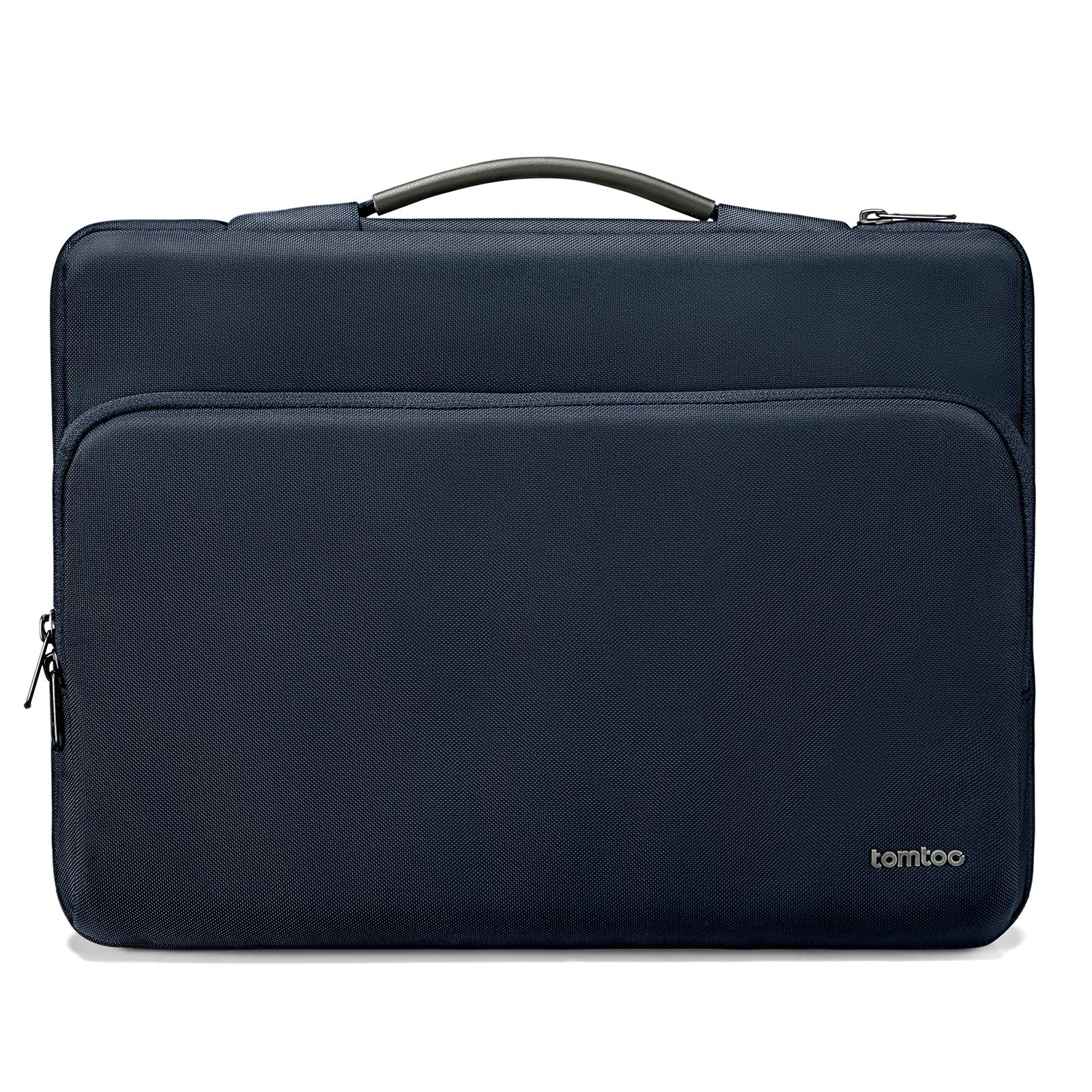 Tomtoc 12 13 14 - Bolsa para ordenador portátil (38,1 cm, manga 14-15 pulgadas), color gris plateado
