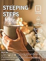 Vista 7 de TeeLux: Bolsitas de Té Verde, Té Verde Puro Natural, Súper Antioxidante, Con Cafeína, Apoyo a la Salud General, 200