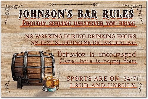 Miniatura 8 de Tapete de secado de barra personalizado para decoración de bares del hogar, reglas de barra, tapete de goma para derrames, accesorios de encimera,