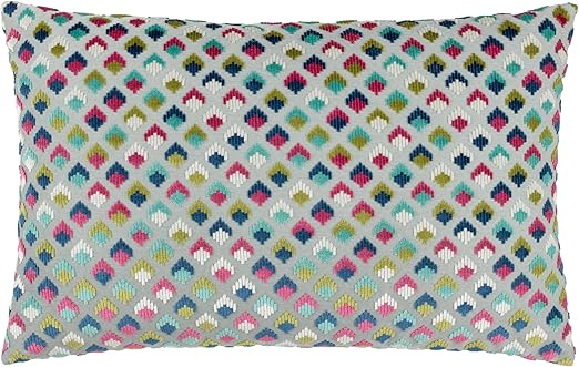 Riva Paoletti Cuscino Verona In Velluto Look 40x60 Cm | Ostrica, Con Imbottitura 100% Poliestere