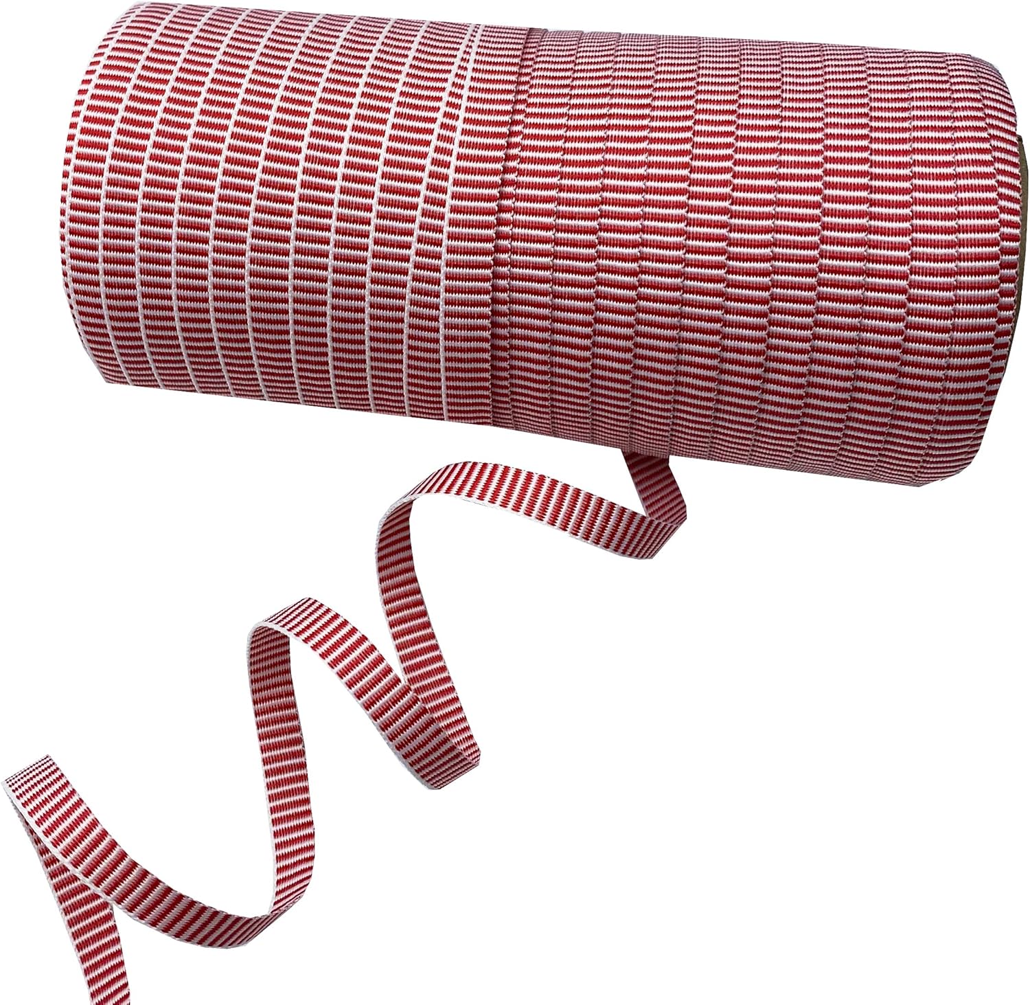 USA | American Made 1-1/2" Red, White, Silver Holiday Grosgrain Ribbon - 100 Yards