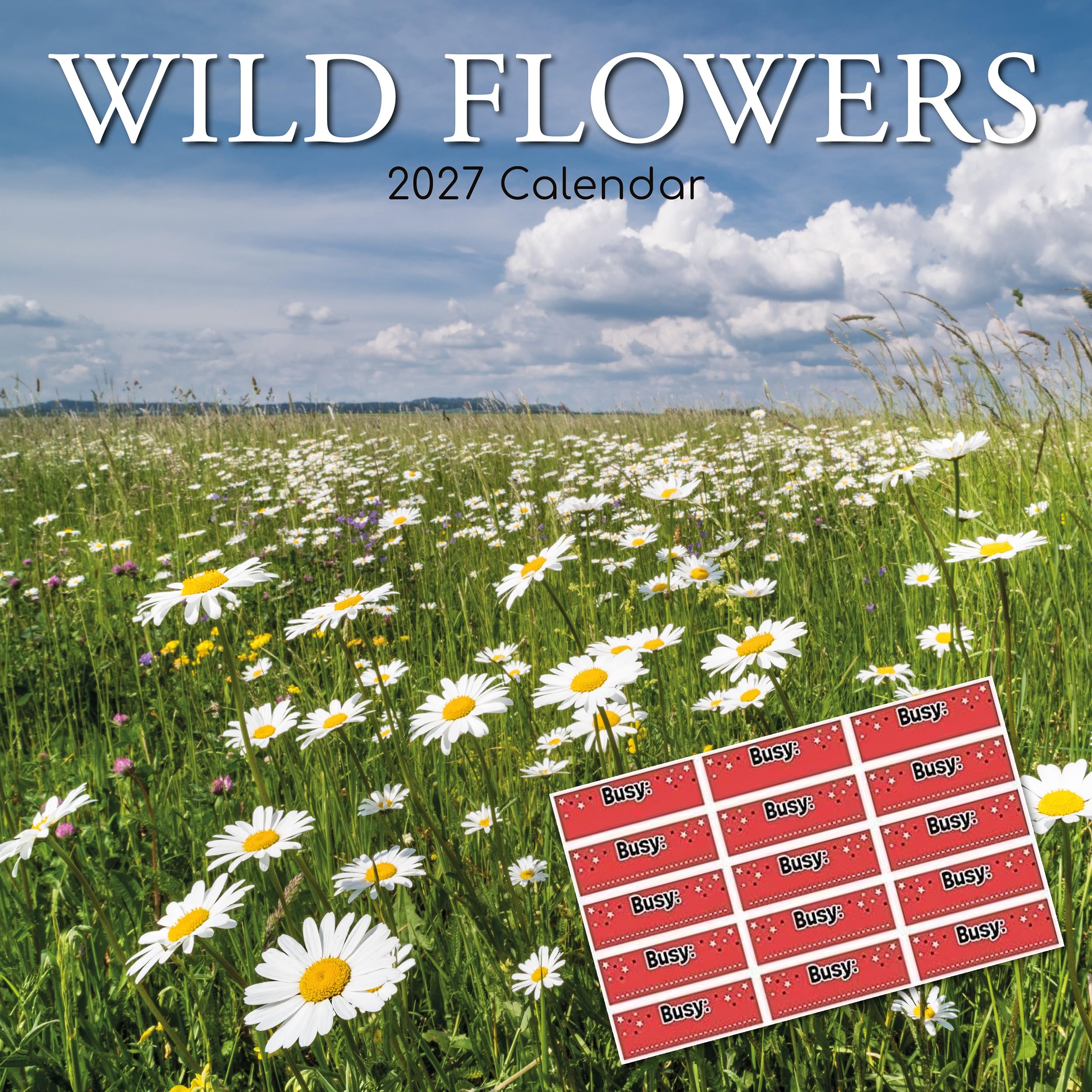 TGSC | Wild Flowers 2027 Calendar with Stickers | Home & Office Planner