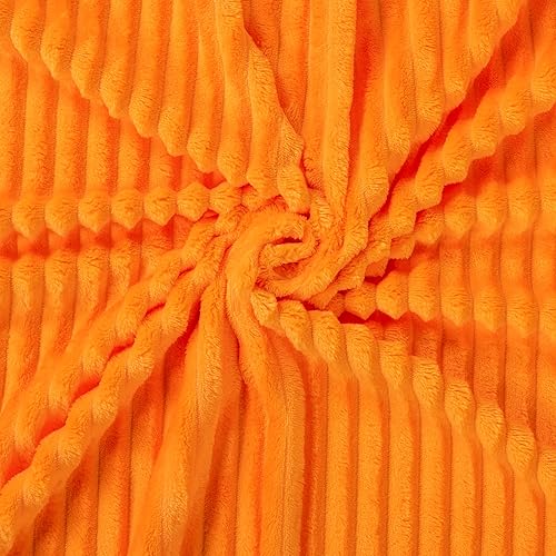 Vista 176 de Vessia Manta de franela de forro polar, 300GSM, acogedora manta a rayas verde salvia para sofá, cama y sofá, cálida y suave, acogedora manta