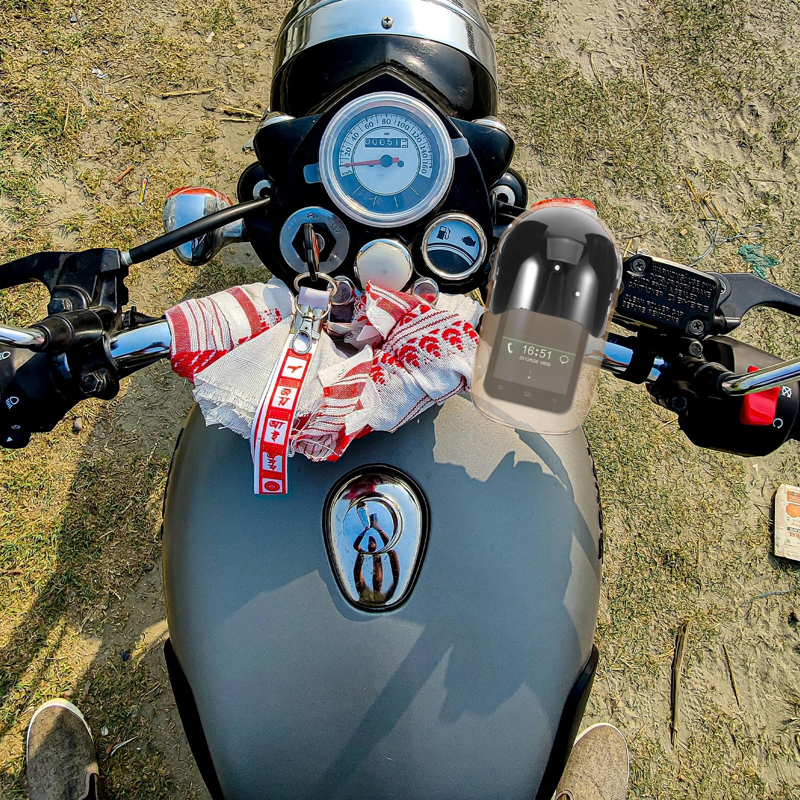 Uchwyt na telefon z osłoną przeciwsłoneczną do motocykla Uchwyt na telefon z osłoną przeciwdeszczową do roweru i quada Osłona przeciwsłoneczna telefonu na zewnątrz, czarna