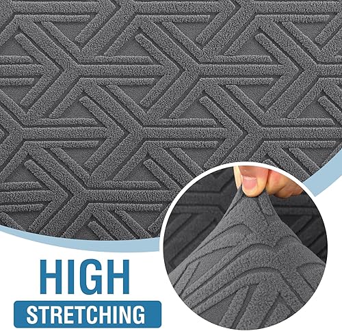 Miniatura 3 de H.VERSAILTEX Fundas de sofá jacquard para sofás de 3 cojines, 1 pieza, funda elástica para sofá, protector de muebles antideslizante, suave y grueso