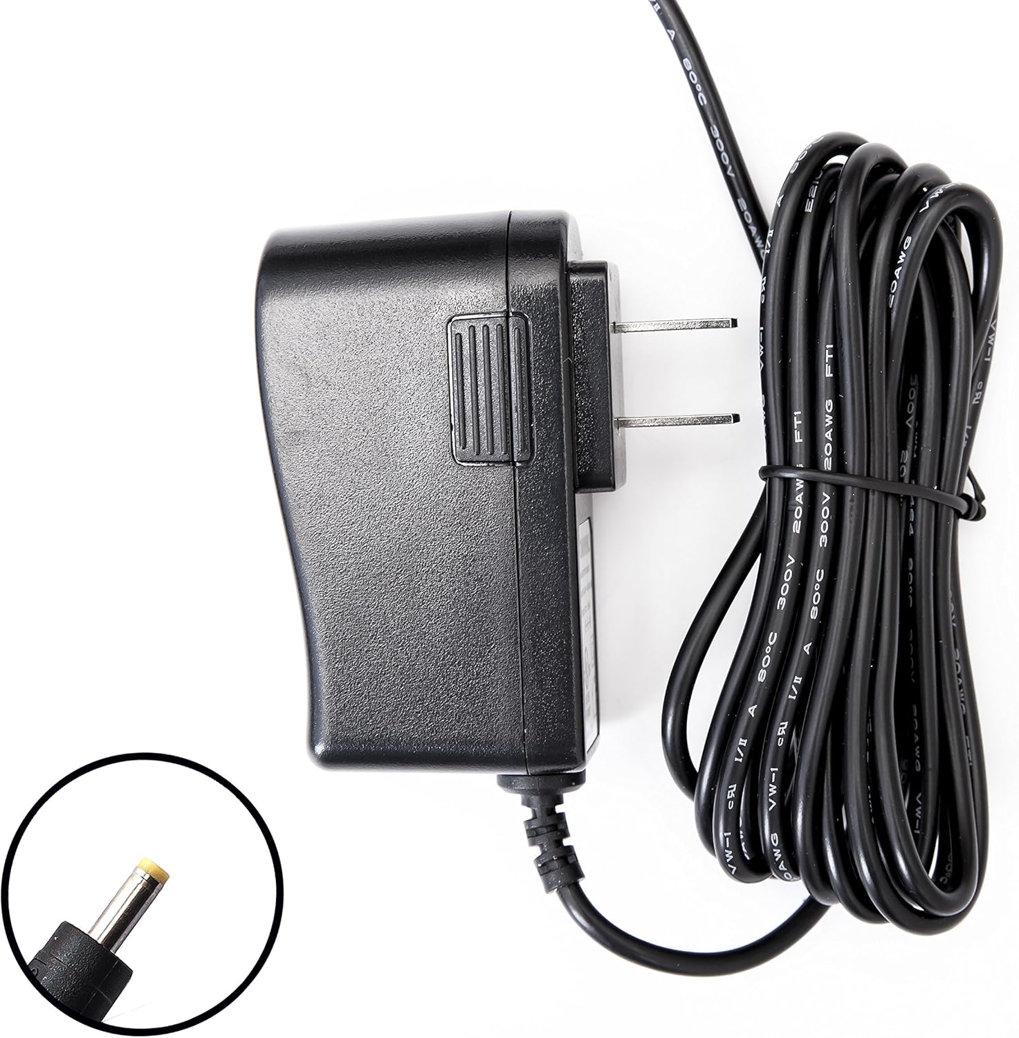 OMNIHIL AC/DC Adapter showing barrel connector detail