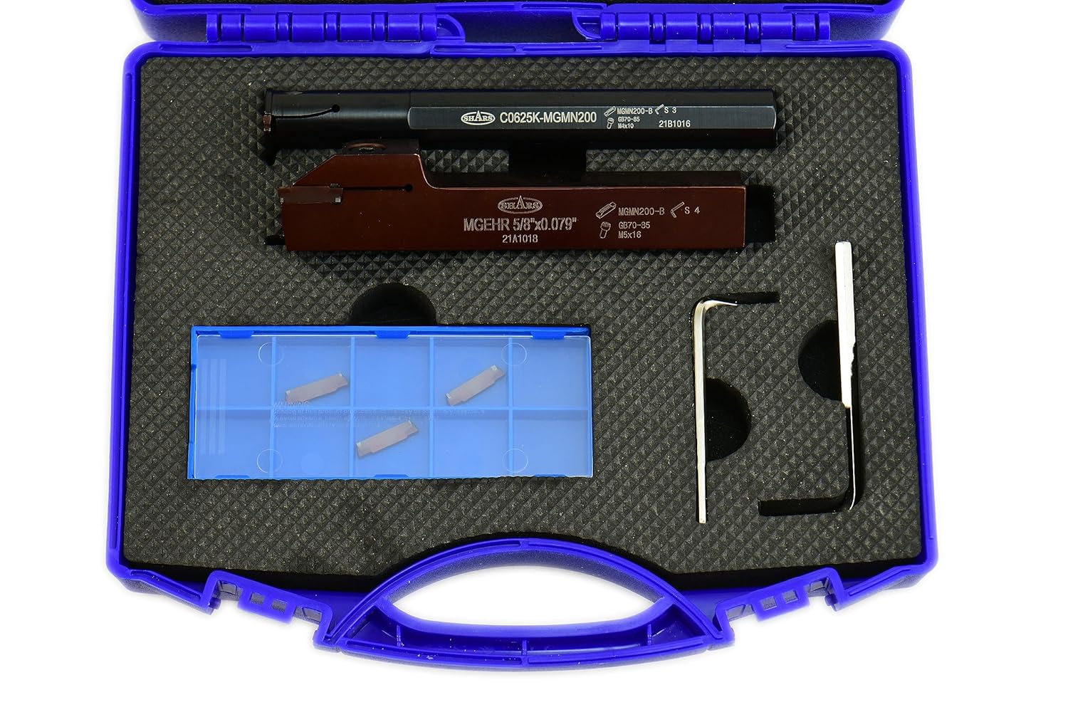 5/8" RH Internal & External Grooving Tool Holder Set + 5 pcs MGMN200-B Inserts 404-2978 P]