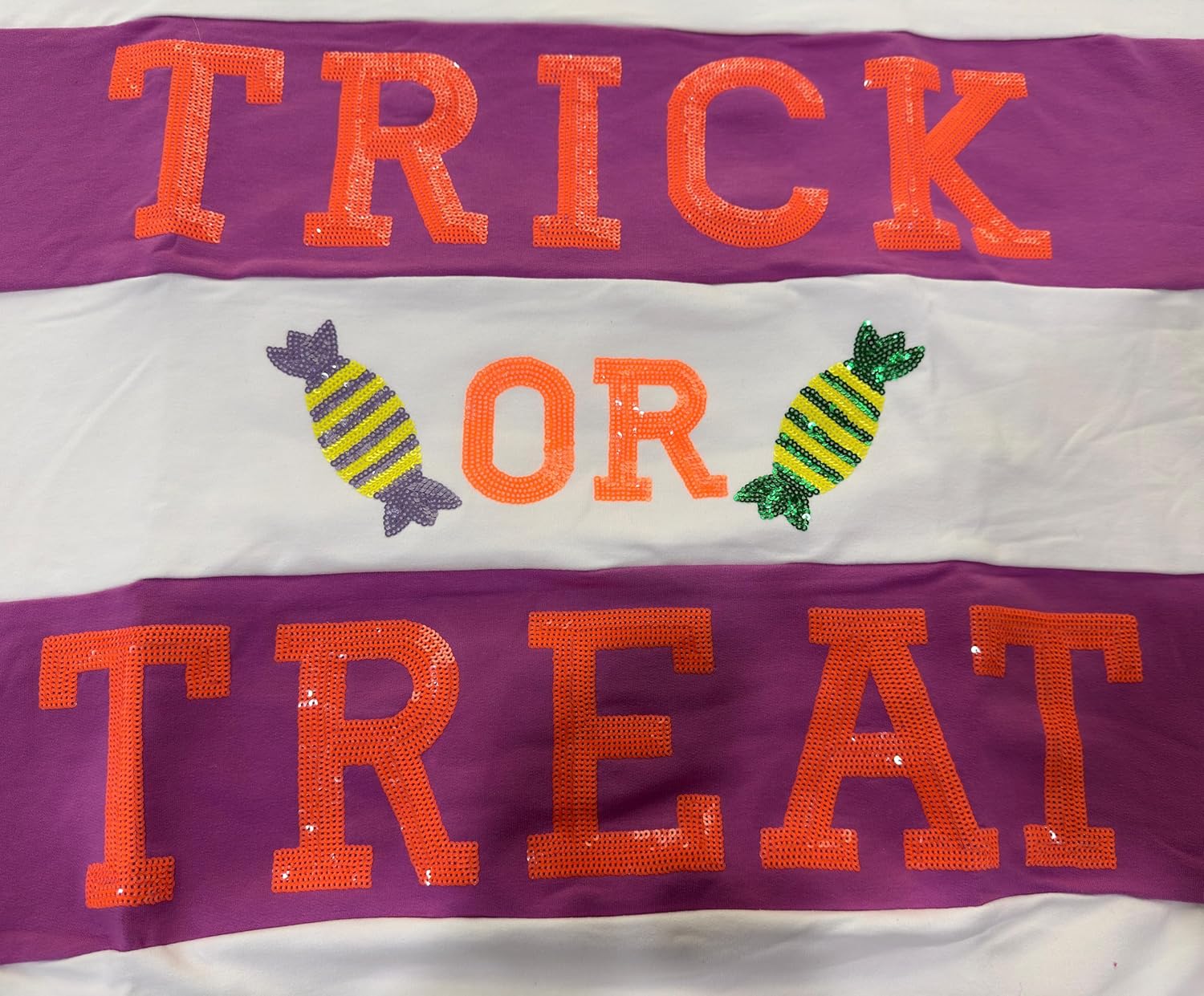 Halloween Sweatshirts for Women Sequin Color Block Crewneck Sweatshirts Long Sleeve Glitter Cute Sweatshirts - Image 6