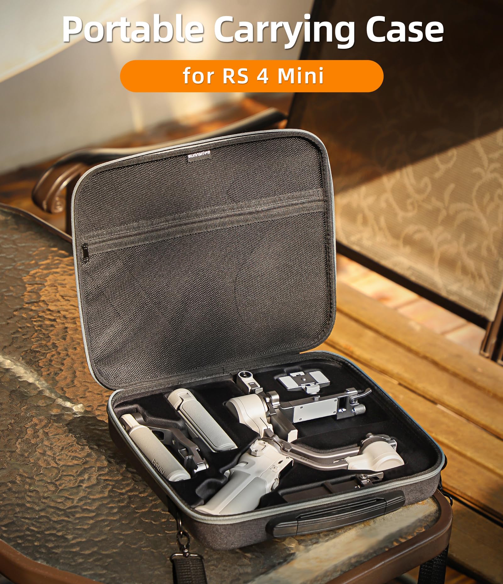 Borsa portatile per DJI RS 4 Mini, borsa a tracolla portatile, custodia rigida da viaggio, compatibile con DJI Ronin RS4 Mini portatile a 3 assi Stabilizzatore Gimbal