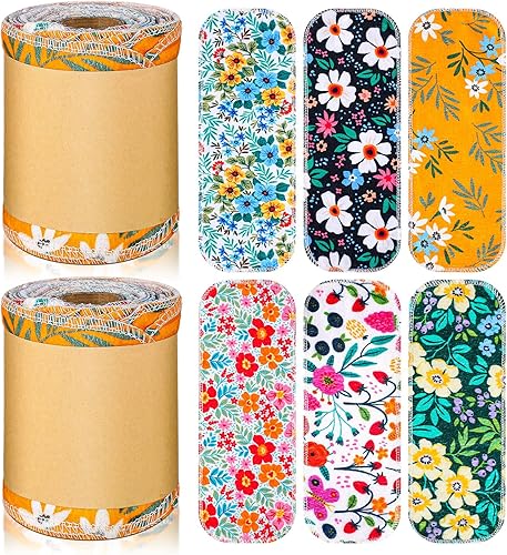 FuWeave 60 toallas de papel higiénico reutilizables, lavables, toallas de bidé, rollos enrollables, transpirables, suaves y absorbentes, de color,