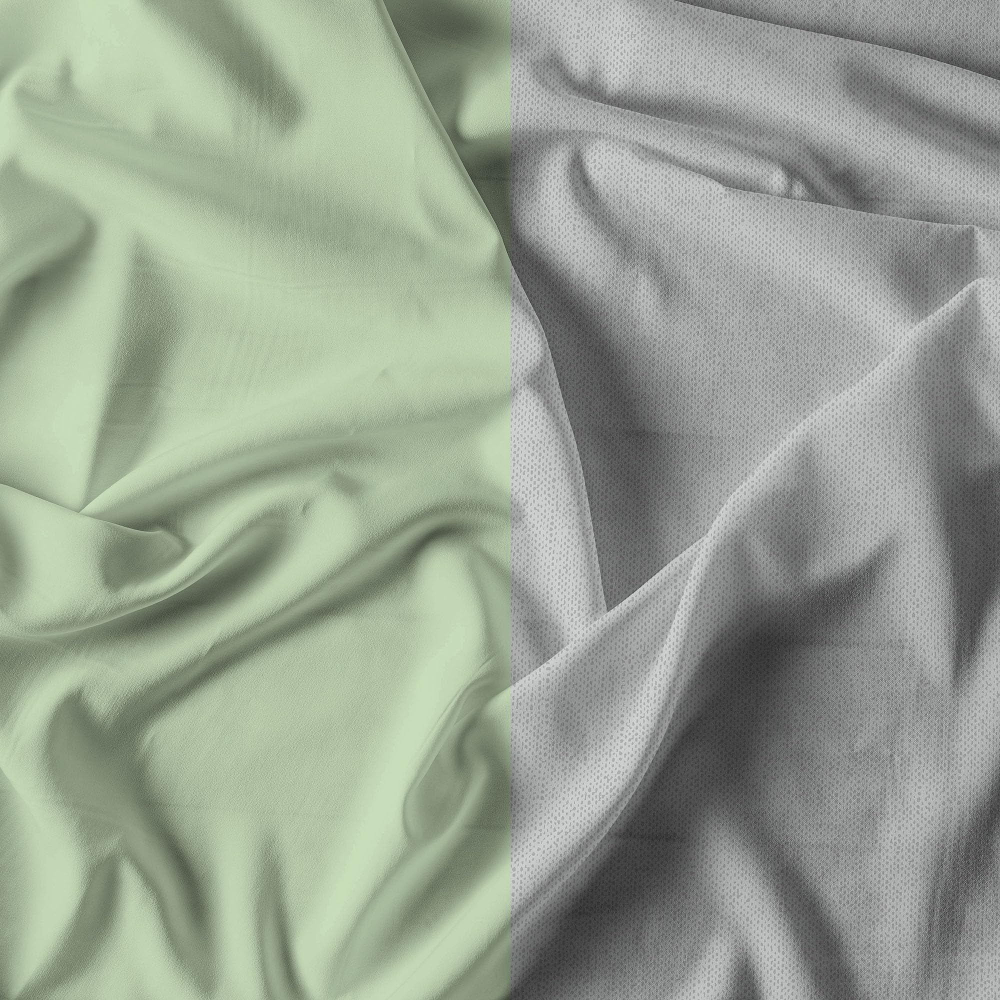 Trend Chic 100% Cotton Bed Set, Made in Italy, Single, Pistachio - Image 3