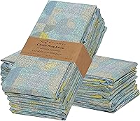 Vista 13 de RUVANTI Juego de 12 servilletas de algodón 100%, 20 x 20 pulgadas, lavables, suaves, absorbentes, servilletas de algodón para fiestas, Navidad