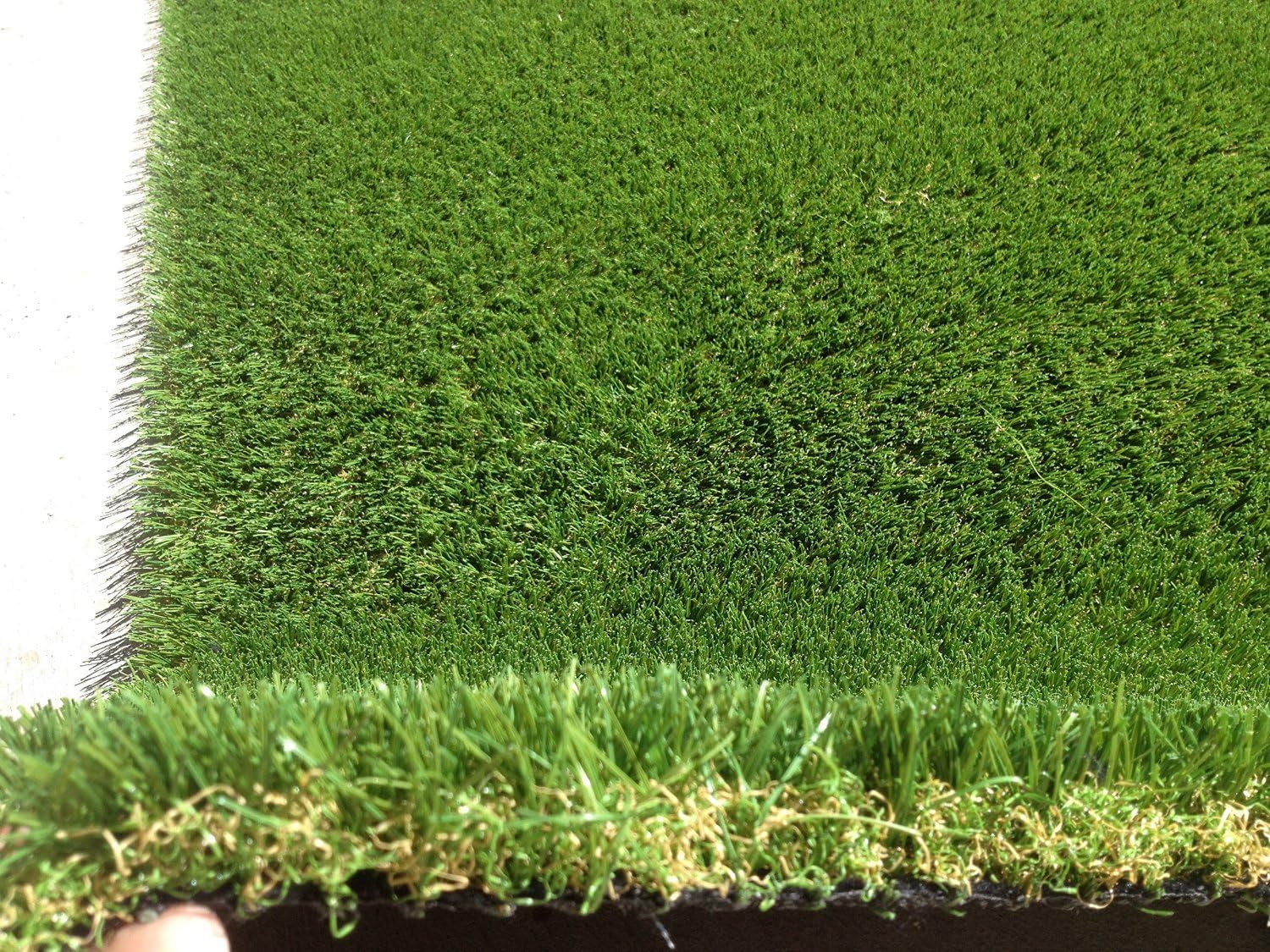 Premium Synthetic Turf. Size 4' X 8', 46oz. Rubber Backed with Drainage Holes.