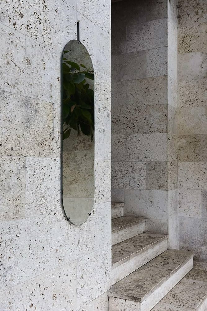 Amazon.co.jp: MOEBE（ムーベ） / WALL MIRROR 30cm(Black) : ホーム