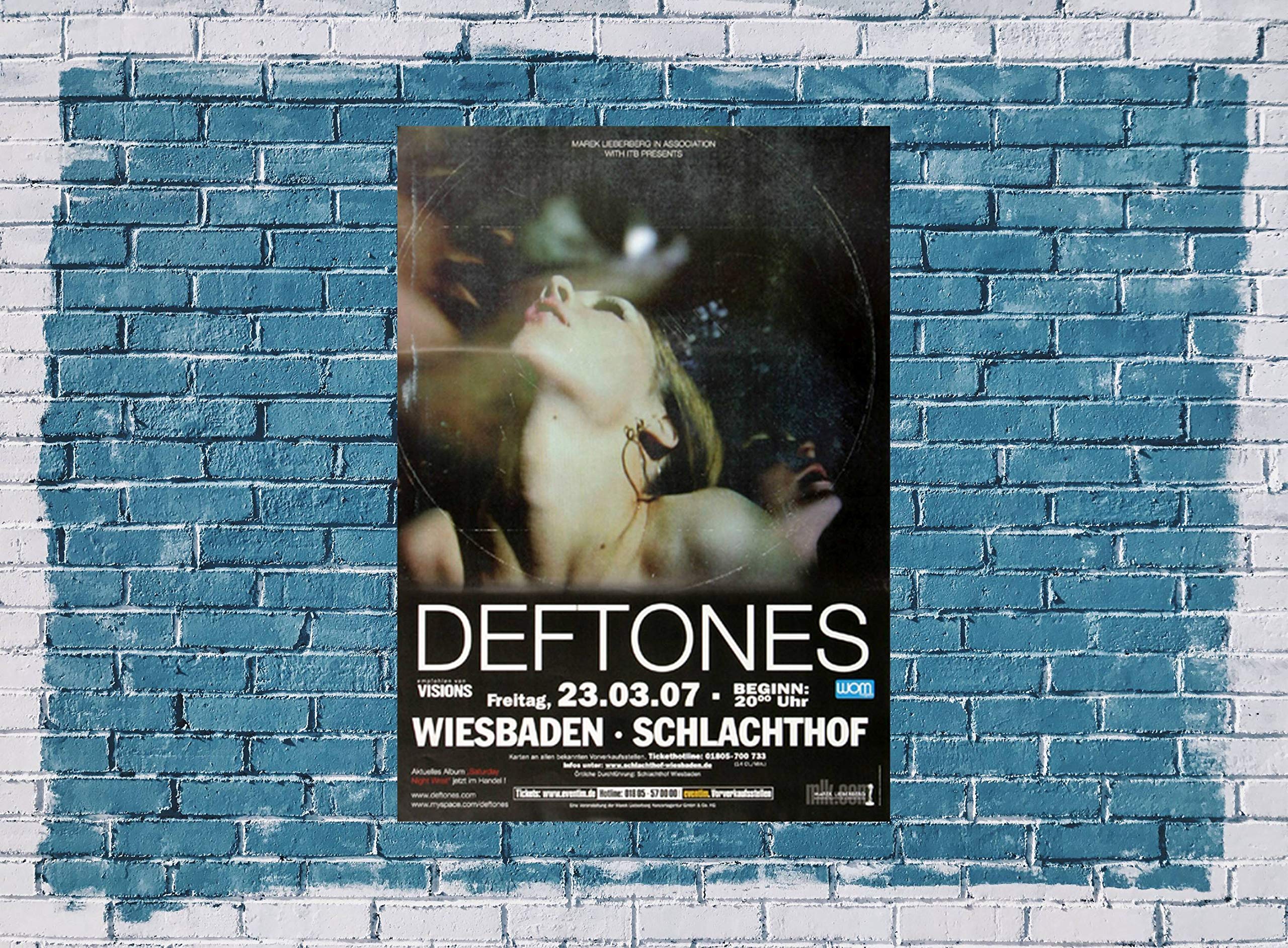 Deftones - Saturday Night, Wiesbaden 2007 » Konzertplakat/Premium Poster | Live Konzert Veranstaltung | DIN A1 «