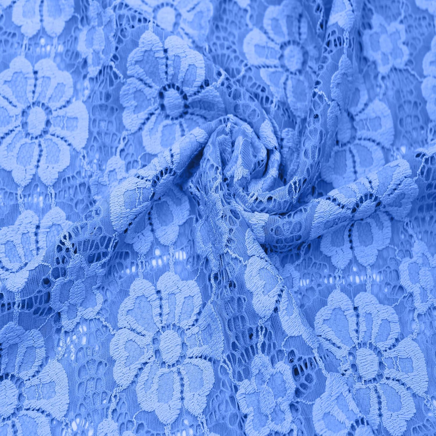 58/60" Wide Nylon Spandex Stretch Catherine Pattern Vintage Lace Fabric by The Yard-for Apparel, Fashion, Crafts, Accessories, Decorations, Wedding, and DIY