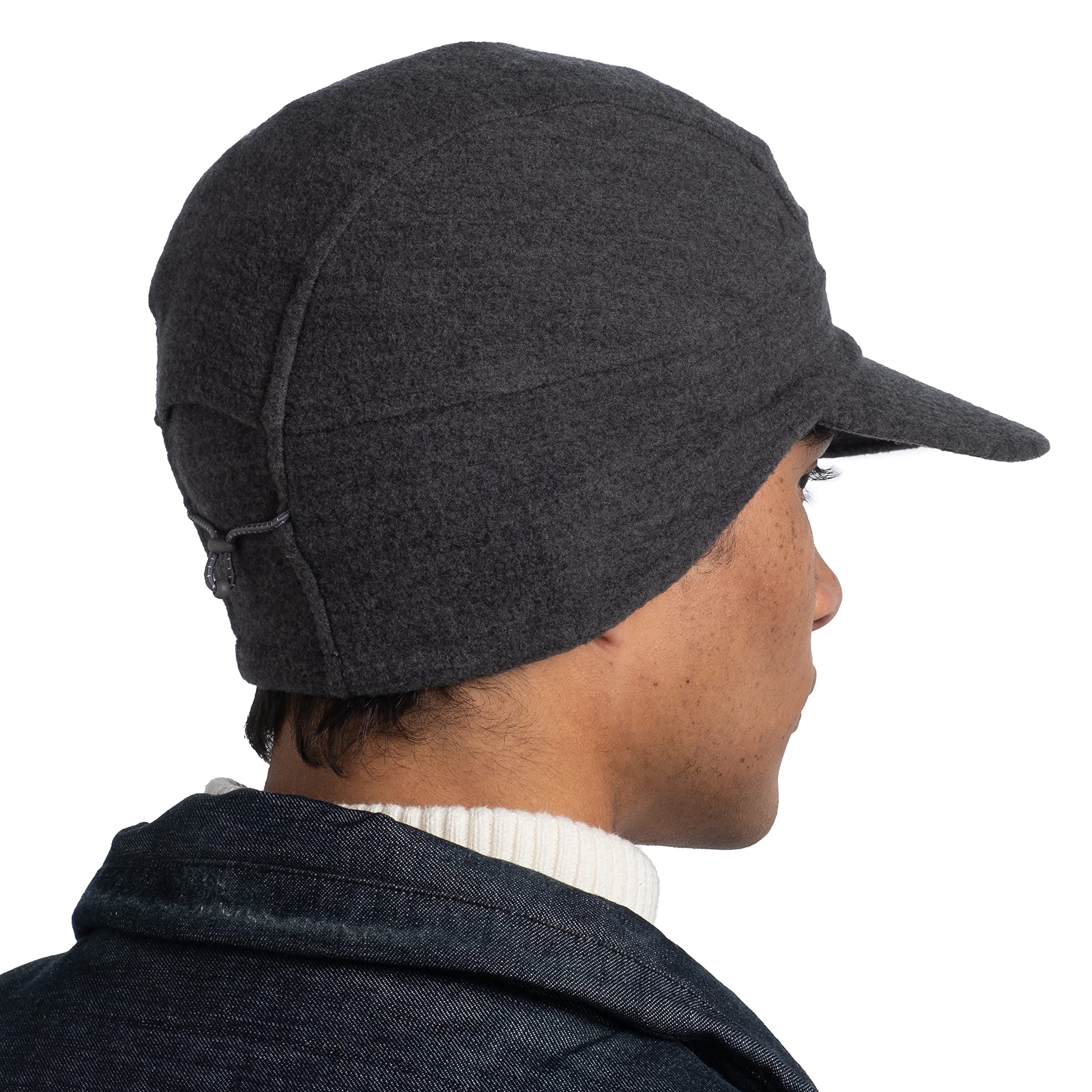 Buff Merino Wool Pack Cap Basecap Wollcap Merinocap Baseball Cap Wintercap Trasera Cerrada