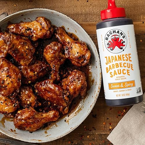 Miniatura 5 de Bachan's - Japanese Barbecue Sauce - Sweet & Spicy, 16 Oz, Small Batch, Non GMO, No Preservatives, Vegan and BPA free. Condiment for Wings, Chicken