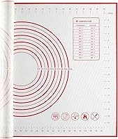 JJOO Extra Large 27x19 Inch Silicone Pastry Mat Non-Stick Baking Dough Rolling Mat with Measurements Anti-Slip Counter Protector