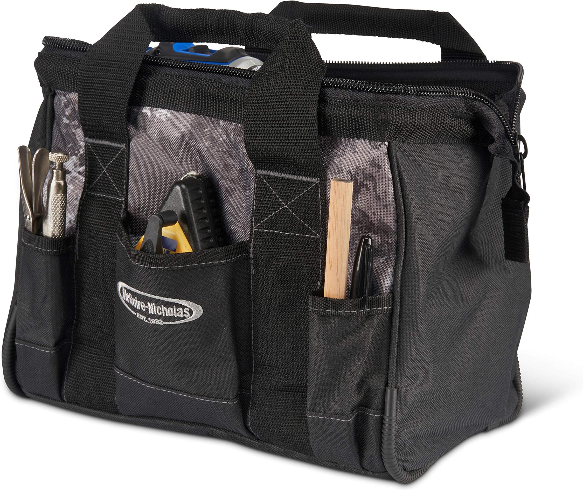 McGuire-Nicholas12 Inch Cargo Tool Bag | Lockable Tool Bag in Veil Camo Tac-Grey, one