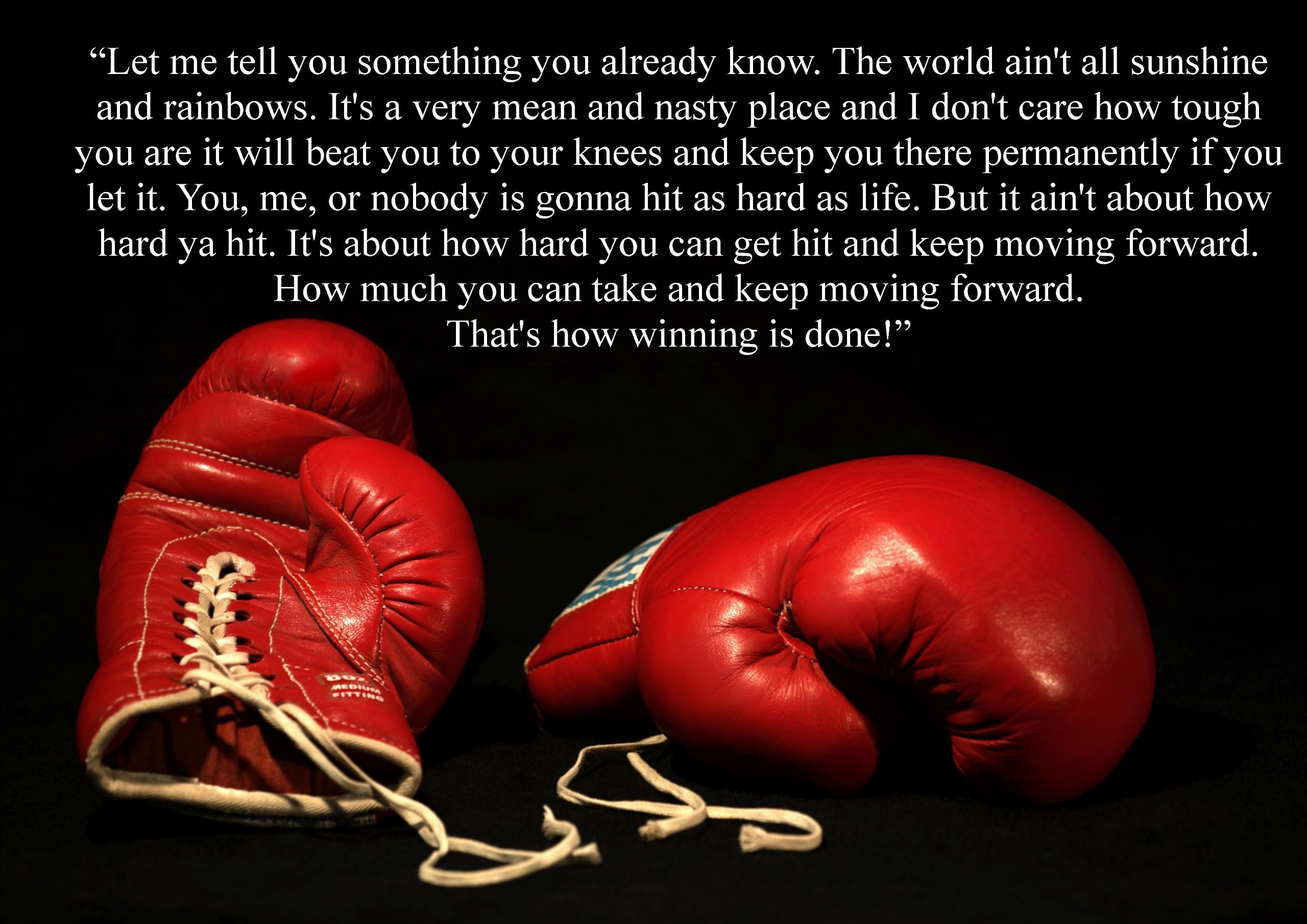 Large (A2 24inch x 16 inch)Inspirational Motivational Quote Sign Poster Print Picture(BOXING ROCKY 1) SPORTS, BOXING, CYCLING, ATHLETICS, BODYBUILDING, TRIATHLON,BASKETBALL, FOOTBALL, RUGBY, SWIMMING, MARTIAL ARTS ETC ETC