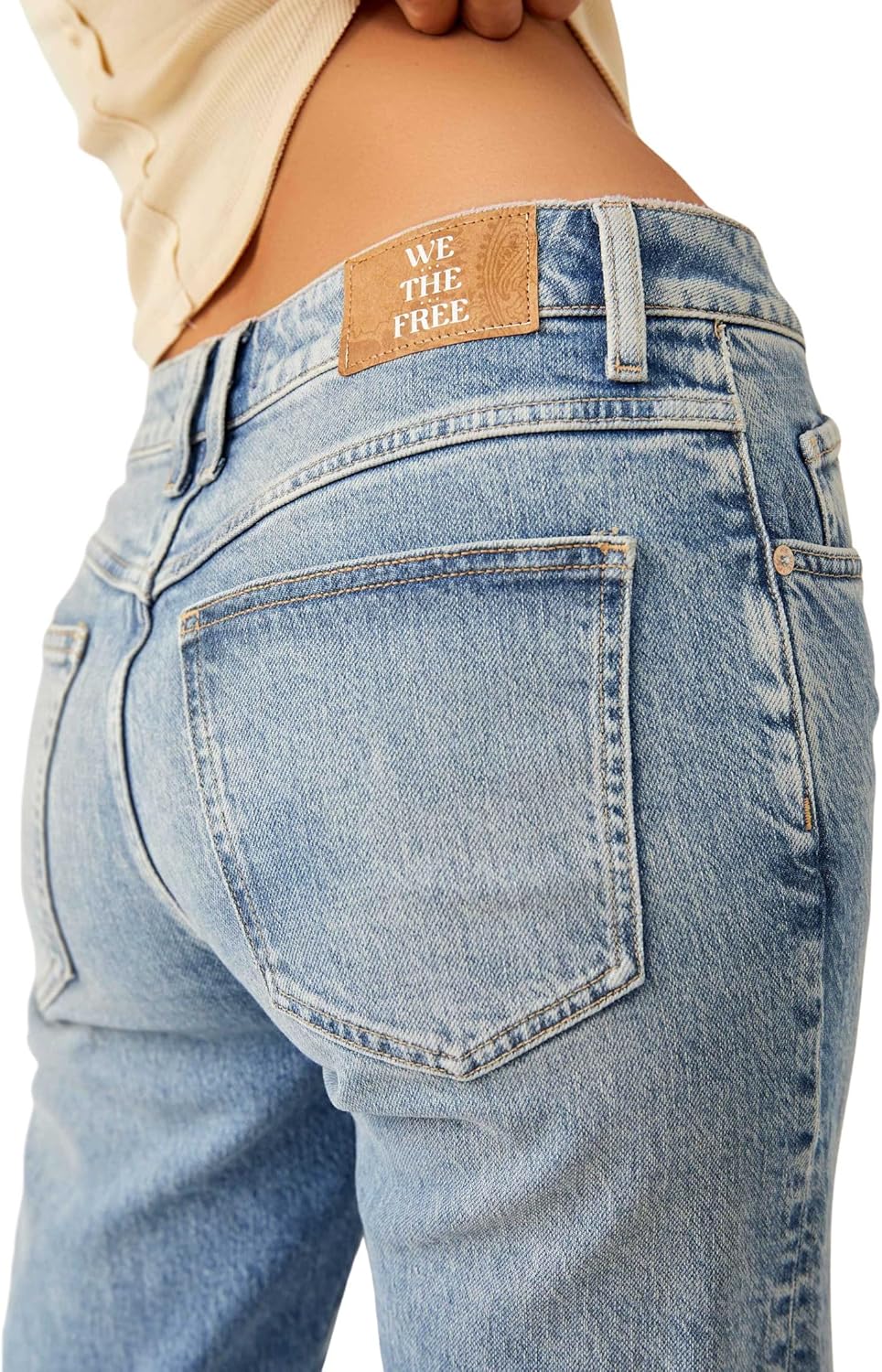 Free People Women's Risk Taker Straight Leg - Image 4