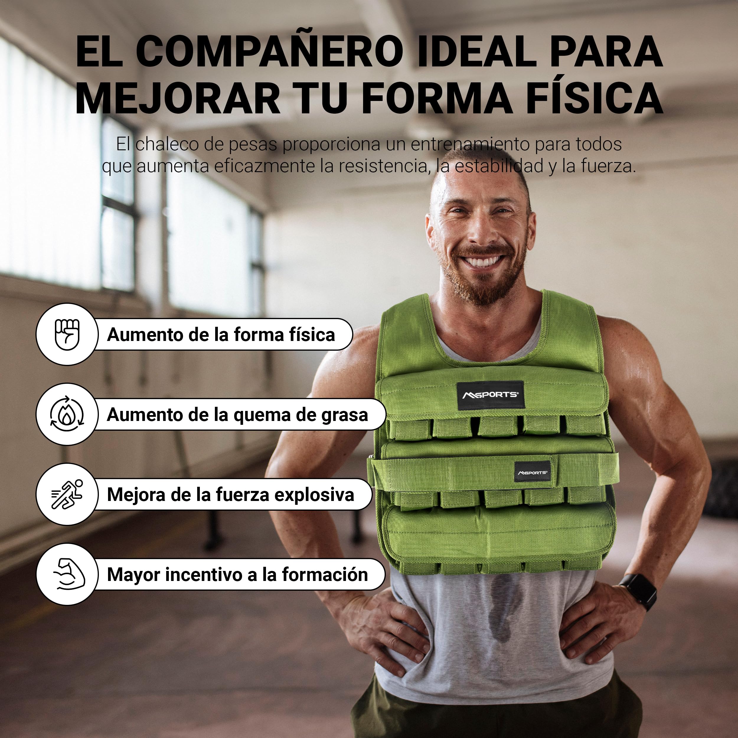 MSPORTS Chaleco con peso de alta calidad para mujeres y hombres, ajustable de 11 a 65 libras, chaleco para correr, chaleco de peso para caminar, chaleco de entrenamiento de estilo táctico para